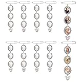 Todo en uno: con 30 cabujones de cristal ovalados, por lo que puedes simplemente hacer los abalorios de fotos de recuerdo después de tomarlos de nosotros, sin necesidad de llevar otros accesorios para hacer los perfectos.