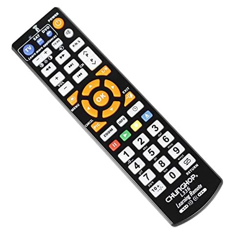 CHUNGHOP Universal IR Learning Remote Control for Smart TV VCR CBL DVD SAT STR-TV CD VCD HI-FI, for All Brands IR Remote 3 in 1 Programmable Controller L336 Cover