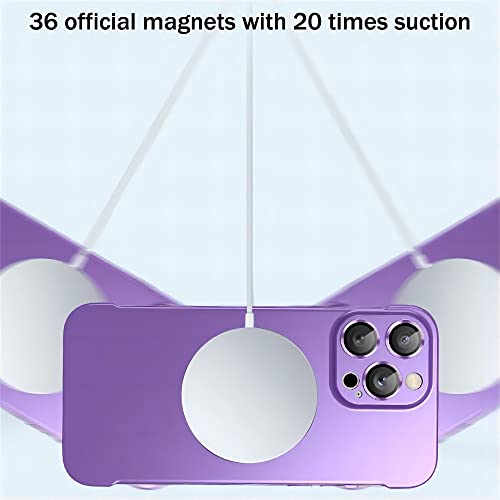 Placage mat PC dur sans cadre pour iPhone 14 Pro Max magnétique