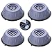 4 Piezas Goma Amortiguador de Vibraciones,Amortiguador de vibraciones universal,Lavadoras Lavadora Antivibración Pies Almohadillas para las Secadoras de Lavadora(L)