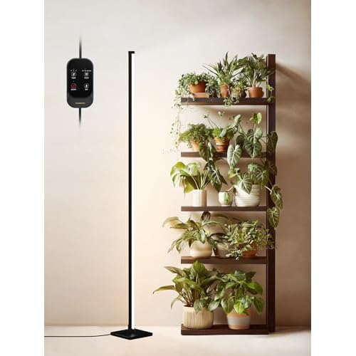 EINFEBEN Pflanzenlampe Vollspektrum,LED Grow Lampe 15W,mit Rot Blau Licht,Pflanzenleuchte für Zimmerpflanzen Gemüse und Blumen im Gewächshaus 12 GLOWRIUM Stehendes Wachstumslicht mit Auto-Timer, 36 W vertikale Wachstumslichter für Zimmerpflanzen, 3 Lichtmodi, 268 LEDs.