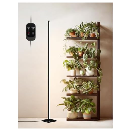 GLOWRIUM Stehendes Wachstumslicht mit Auto-Timer, 36 W vertikale Wachstumslichter für Zimmerpflanzen, 3 Lichtmodi, 268 LEDs.