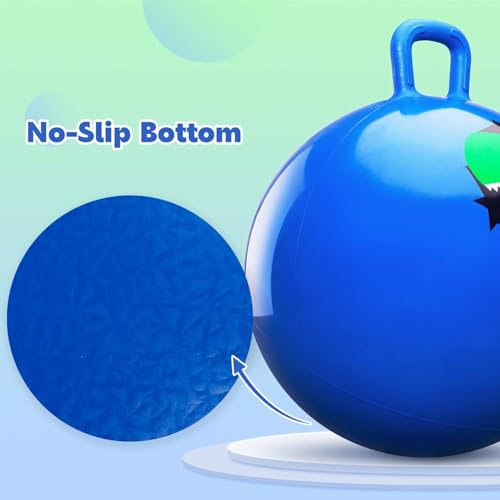 PlayZap Hopper Balls for Kids 6-12, 20 Inches Bouncy Ball with Handle, 20" Inflatable Bouncing Hopper, 50cm Jumping Toys, Garden Hopping Toys Girls Boys Gifts - Image 5