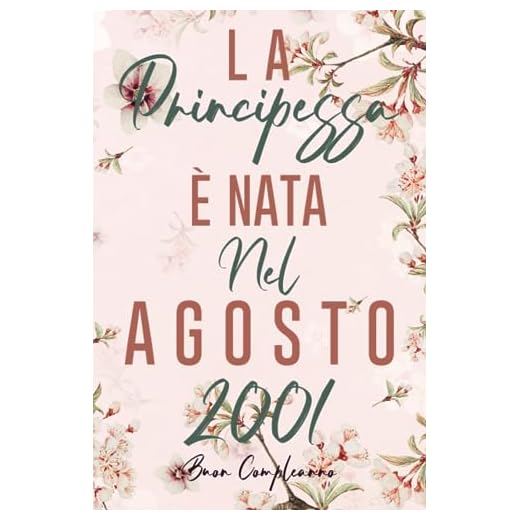 La Principessa È Nata Nel Agosto 2001: Idea regalo originale per il 22 compleanno per figlia, sorella, cugina, nipote