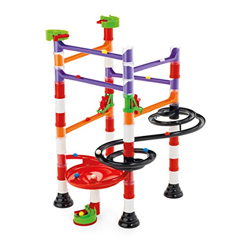 Quercetti-6538 Gioco Pista per Biglie, Multicolore, Q6538