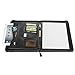 Bospa Padfolio Portfolio Folder/Multi Function Folder/Business Folder with Zippered Closure and Professional Leather
