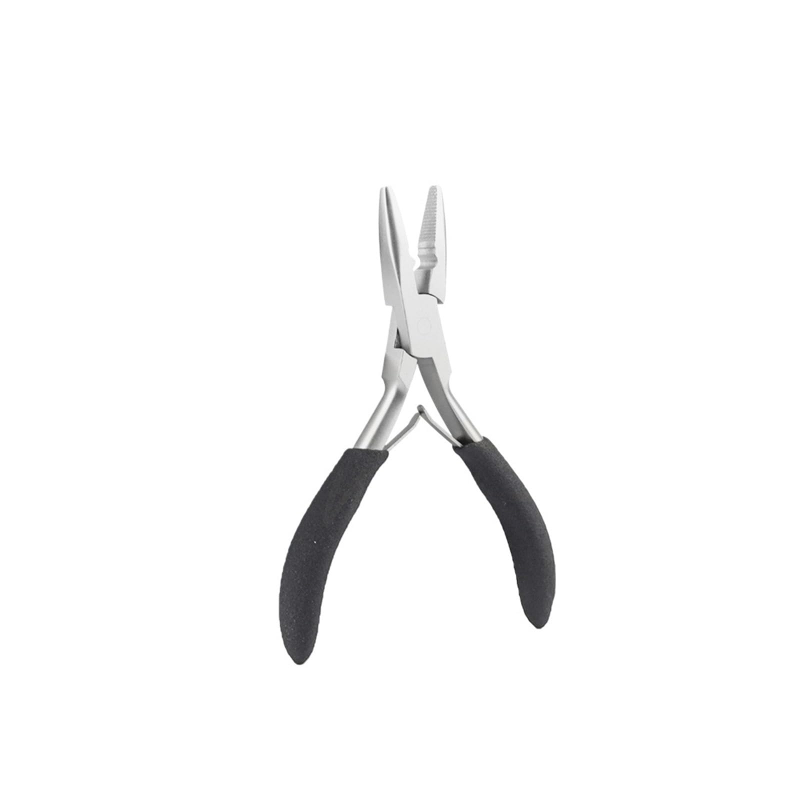 Hair Extension Pliers Hair Extension Pliers for Micro Rings Beads Closer Microlink Plier for Sewing Weft Extensions Feather(Silver)