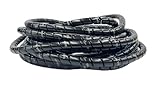 Outback Wrap - Constrictor Hydraulic Hose Management Protector and Tagging Wraps for Farming and Agriculture Equipment, Tractors, Harvesters, Planters, and Sprayers -16mm Diameter - 80 Ft (Black)