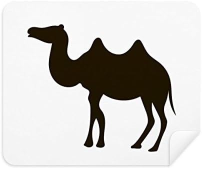 Black Camel Cute Animal Portrayal Cleaning Cloth Screen Cleaner 2pcs Suede Fabric image 2