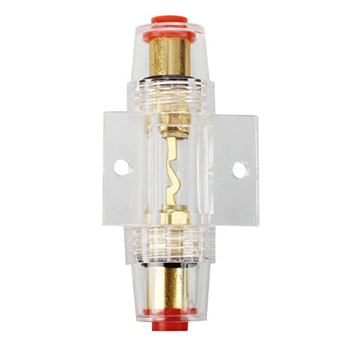 TOOGOO(R) 4/8 Calibre Sostenedor de fusible agu Portafusibles 80A Pieza electronica de audio del coche