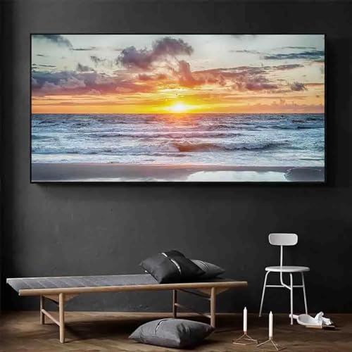 Paysage marin pour salon moderne et impressions sur toile de plage KEBIA