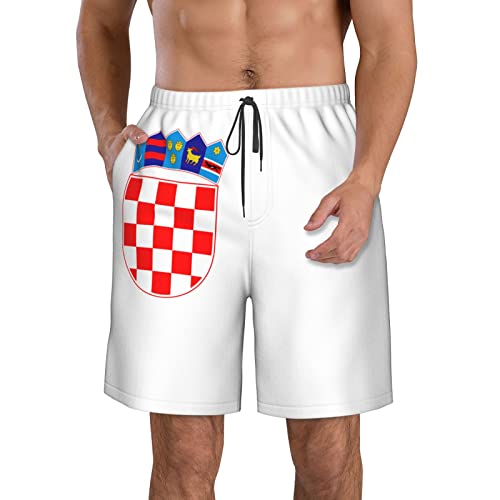 Maillot de bain homme séchage rapide drapeau Sainte-Lucie avec cordon