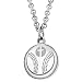 Baseball Prayer Necklace by Pendant Sports. Crafted in Stainless Steel with Luke 1:37 on the back, and Nicely Presented in a Black Velvet Jewelry Box.