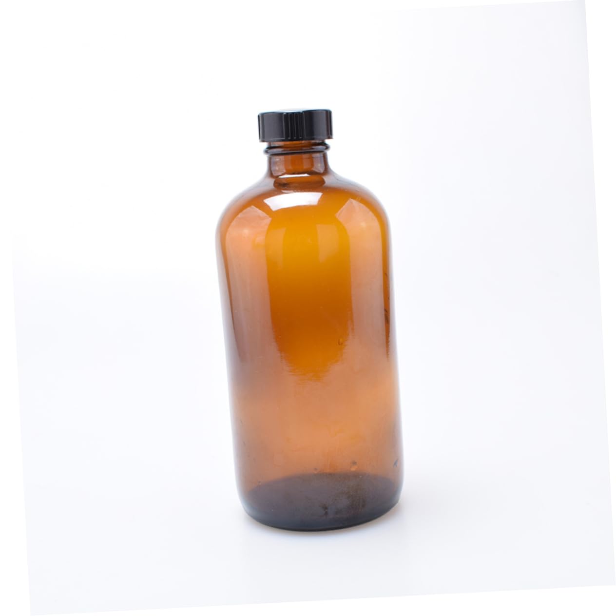 LABRIMP 4pcs Brown Glass Bottle with Lid Multifunctional Sealing for Home Storage Kitchen Glass Containers for Honey Jam and More