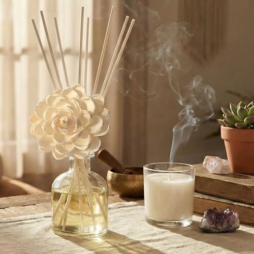 Difusor de flores madera natural Sacred Lotus 2 pcs miniatura 4