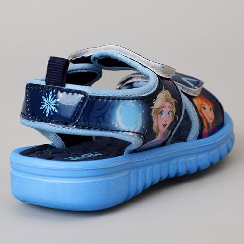 Image of Kidsville Official Frozen Printed Sandals For Kids Girls Anti-Skid Comfortable | Adjustable Double Strap Closure | Flexible & Lightweight Footwear for Baby