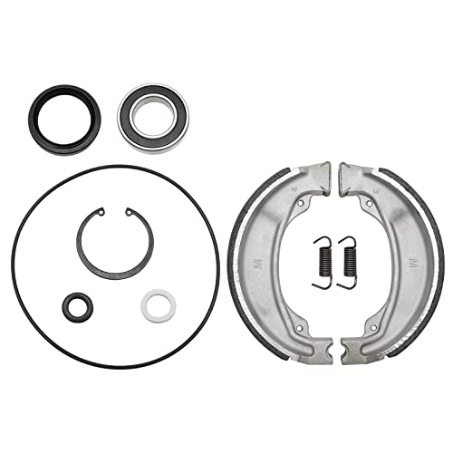 Rear Brake Drum Shoes Bearing Seals Kit For Honda Recon 250 Trx250 Trx250Ex Trx250X 1997-2021 #TOP4
