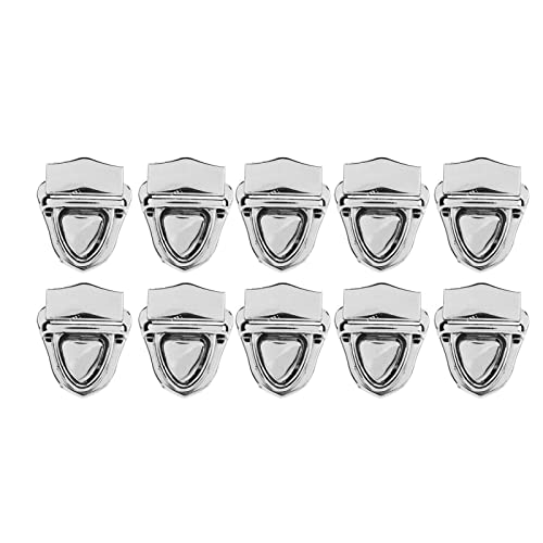 10 Pcs Tuck Lock Clasp Catch, Purse Thumb Lock, Classic
