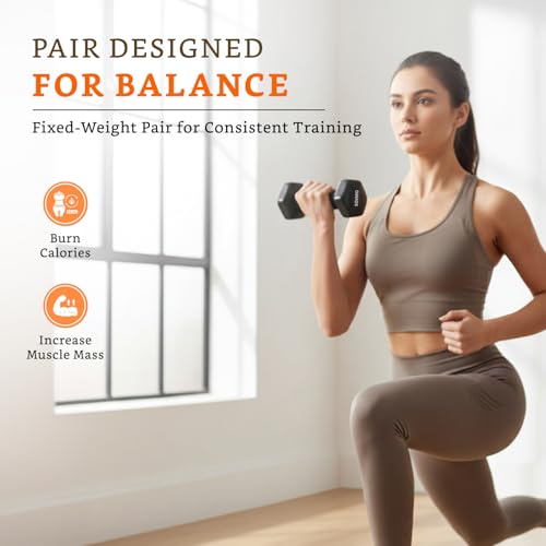 Image of Amazon Brand - Solimo Vinyl Dumbbell