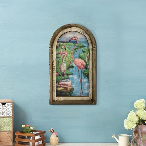 Pièce maîtresse des oiseaux roses pour salon moderne et chic - 6