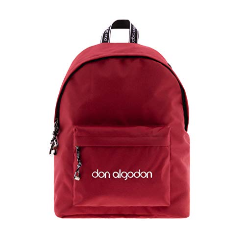 Don Algodón Mochila Mujer Casual Nailon con Puerto USB  Rojo  20