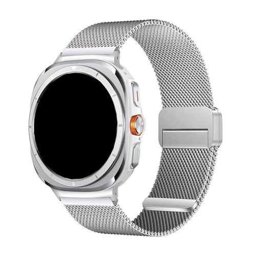 [PLYYQZM] ~l[[ XeXX`[oh .ɍ Sam su ng Watch Ultra2(2025)p ^Xgbv,ɍ Galaxy Watch 7Ultra 47mmp ԂȂ J[uGhXgbvɓKp(Silve