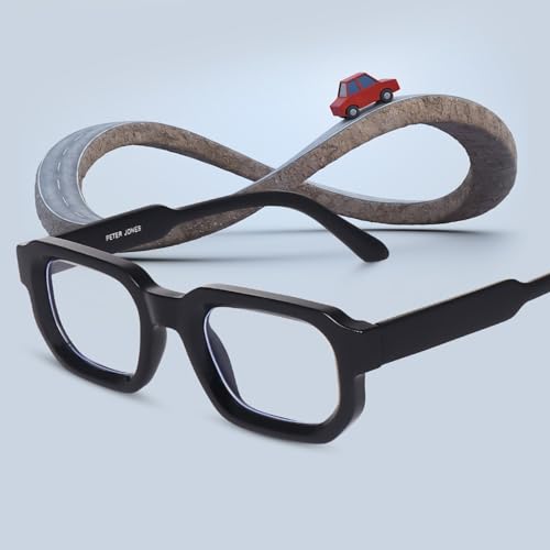 Image of Peter Jones I Zero Power Blue Cut Computer Glasses I Gaming Glasses I UV Protected & Blocks Harmful Rays I Men & Women I Medium Broad Style I AG3887