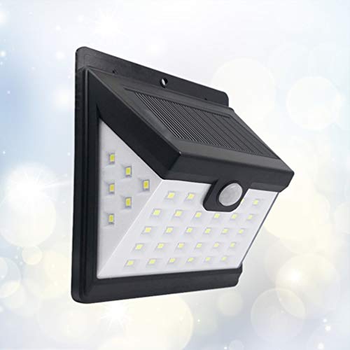 OSALADI 2 peças lâmpada de parede solar sensor corpo luz de rua lâmpada de pátio para corredor de es