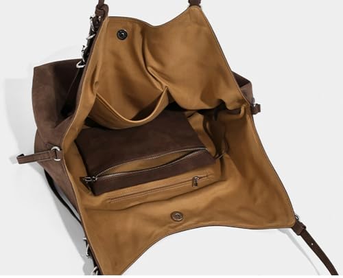 Slouchy Suede Hobo Bags Women Crescent Crossbody Purses Cute Underarm Shoulder Travel Bag Satchels Trendy Tote Handbag 20253