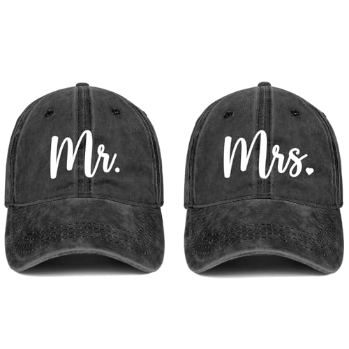 Bridal Shower Gifts for Bride Groom Couples Wedding Gifts Engagement Gifts Mr. Mrs Gifts Hat Couple Baseball Cap