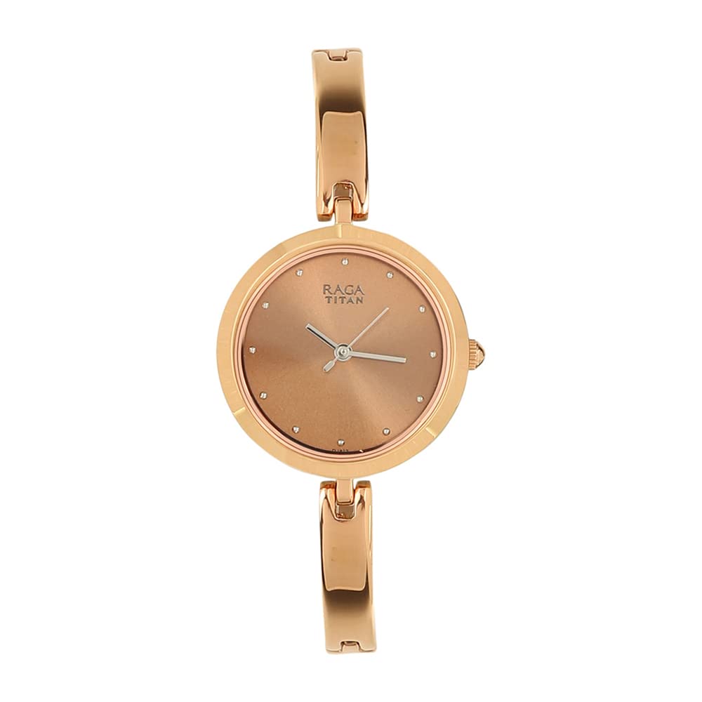 Titan Womens Analog Rose Gold Dial Rose Gold Band Metal Watch (B07RV9BWY3) Amazon Price History, Amazon Price Tracker