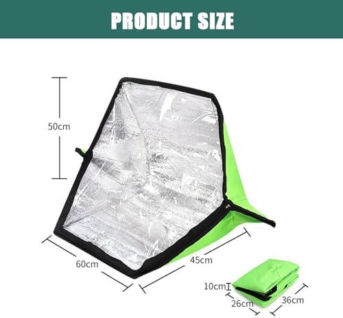 Solar Oven Portable Camping Cooker, Foldable Cooking Bag for Barbecue, Ideal for Backpacking & Hiking