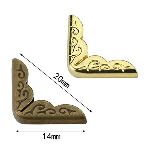 Aisoway 100 Pezzi di Metallo Angolo Protezione per...