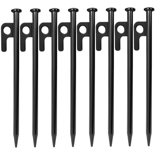 BOOSHMall 8X Zeltheringe, Sturmsicher Zelt Heringe Stahl...