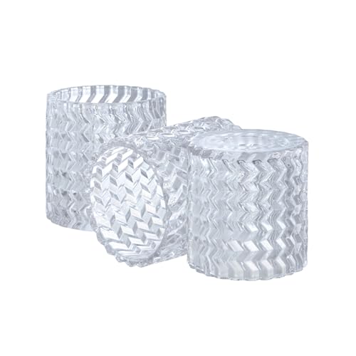 Image of Aspen Creative 23646-60-3,Clear Glass Shade w /Diamond Pattern For Lighting fixture /Vanity Light /Wall Light /Pendent.Size:4-1 /2 inchD x 4-3 /4 inchH.Center Hole:1-5 /8 inch. Set of 3.