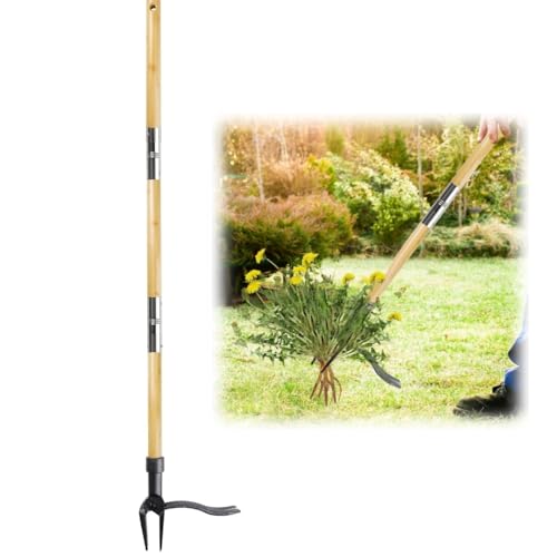 Stand Up Weed Puller Tool – Ergonomic Long Handle Root Remover for Lawn & Garden