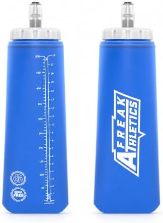Freak Athletics Botella de agua plegable suave 500 ml, 2 unidades