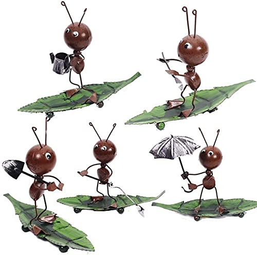 HANDIYA Sculpture Artisanale Poupée de Collection de Sculptures de Sculpture en Fer forgé de la Statue Ant Statue Figure Convient au Salon Table d'enfants Restaurant Bureau Decorations de café