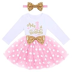 Pink Polka Dots - My 1st Birthday