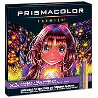 Prismacolor Premier Manga Colored Pencil Set, 23 Colored Manga