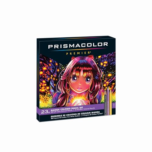 Prismacolor Premier Colored Pencils, Manga Colors, Adult Coloring, 23 Pack