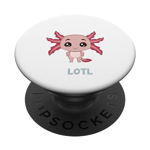 Axolotl Divertido Animal Lindo para Parejas, Parejas, Regalo Veganos PopSockets PopGrip Adhesivo