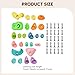 kowaku 25 Pieces Rock Climbing Holds Wall Grips for Kids Adult Rock Wall Holds Climbing Rocks for Exercise Gym Playground Anti Slip
