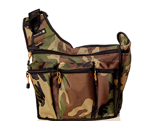 Sac à langer grand sac à bandoulière réglable camouflage avec matelas de change