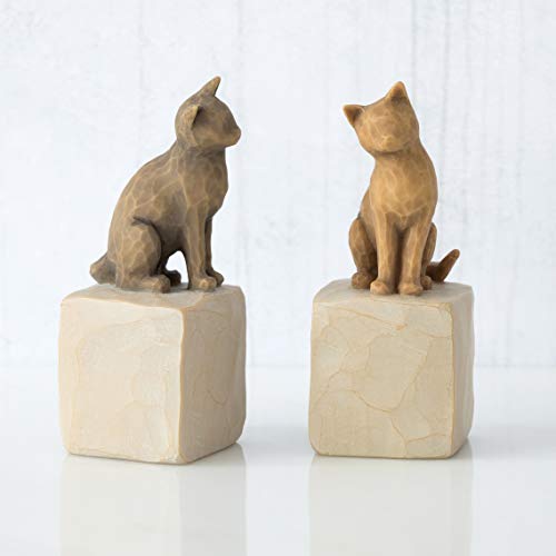 Willow Tree Love My Cat (Dark), Sculpted Hand-Painted Figure #TOP4