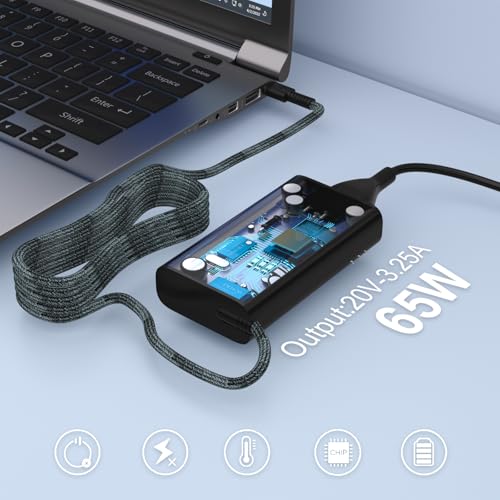 Image of 65W USB C Laptop Charger for HP Omnibook X Flip 14 16 17