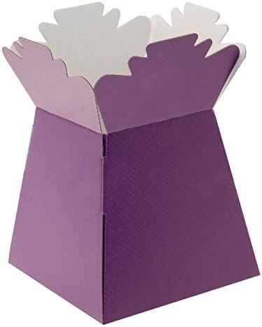 APAC Purple Living Vase Flower Box Flower Bouquet Transporter, Sweet Tree Box