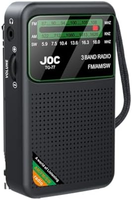Radio portátil, radio AM/FM/SW de banda completa de canal complet...