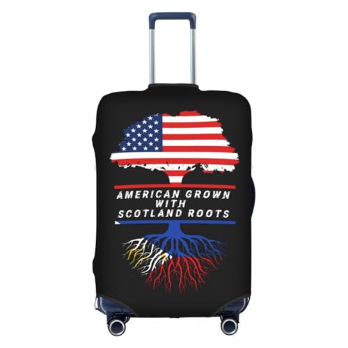 Travel Luggage Cover America Grown With Philippines Roots Fashion Washable Baggage Suitcase Protector Fit For Luggage Medium