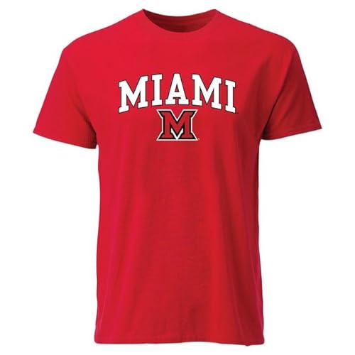 Barnesmith Miami University Redhawks Short-Sleeve T-Shirt, Spirit, Red, Medium